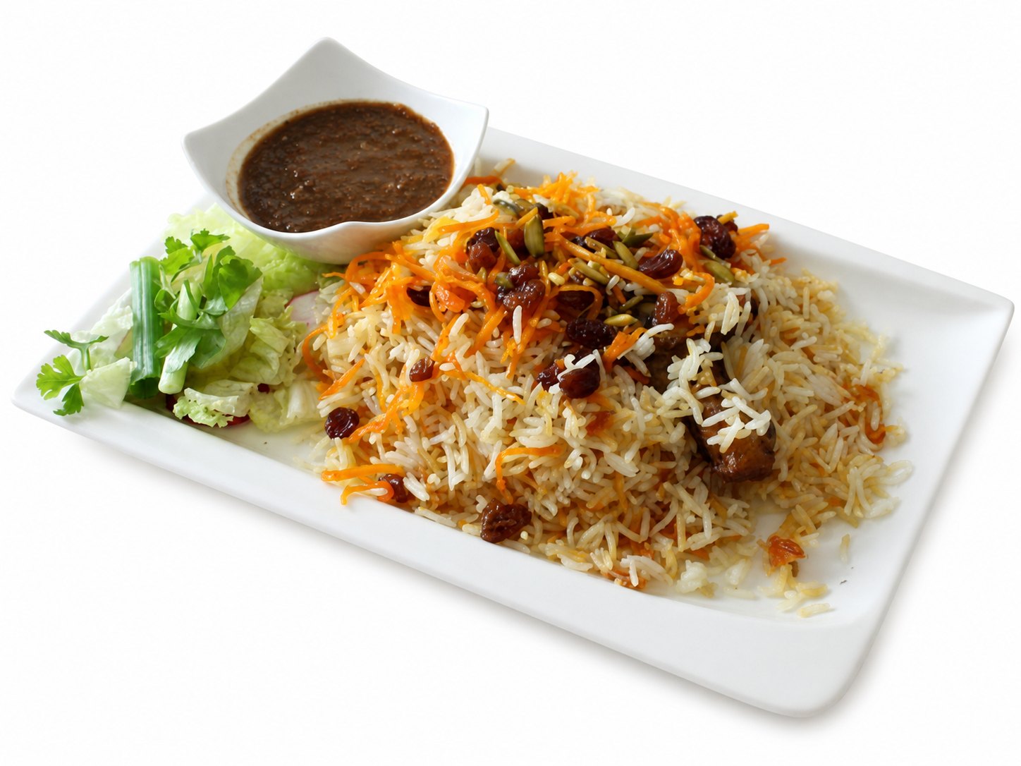 Kabuli Polo mit Karotten und Rosinen